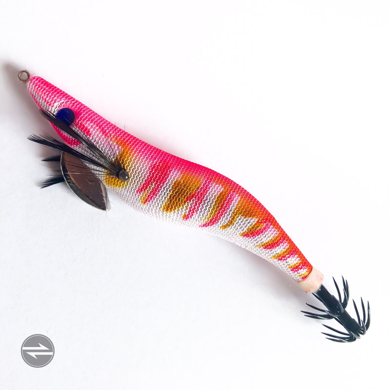 Wūzéi Squid Jig - UV Pink Tiger 3.5